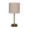 15.5" Metal Table Lamp with Natural Fabric Shade by Ashland®